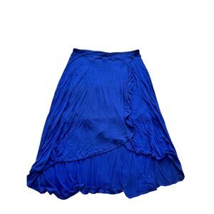 Bass Royal Blue Casual Knee Length Skirt Medium